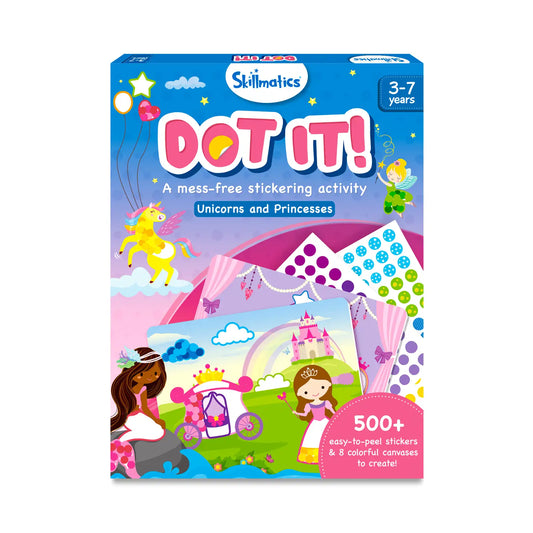 Dot it! - Unicorns & Princesses | No mess sticker art (ages 3-7)