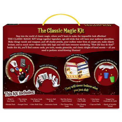 The Classic Magic Kit: Perform 50 Classic Magic Tricks & Illusions (ages 10+)