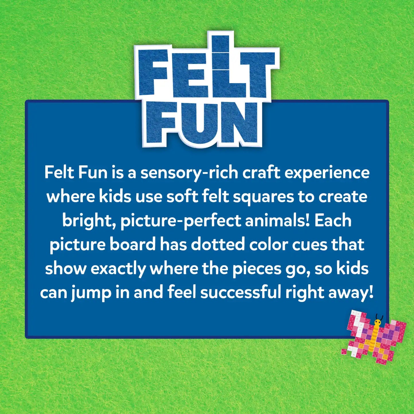 Felt Fun: Amazing Animals | Reusable 3D Craft Kit (ages 3-8)