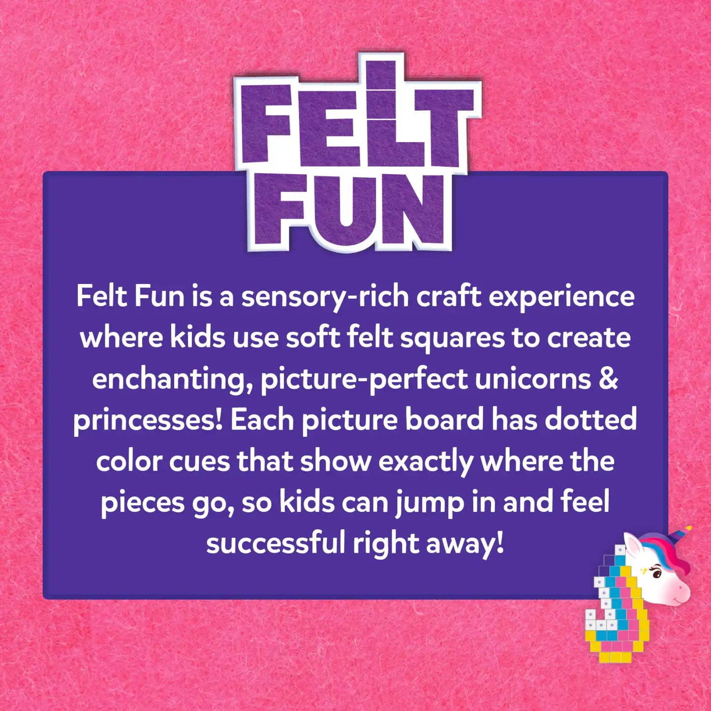 Felt Fun: Unicorns & Princesses | Reusable 3D Craft Kit (ages 3-8)