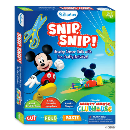 Snip Snip: Mickey Mouse Clubhouse | Art & Craft Activity Kit (ages 3-7)