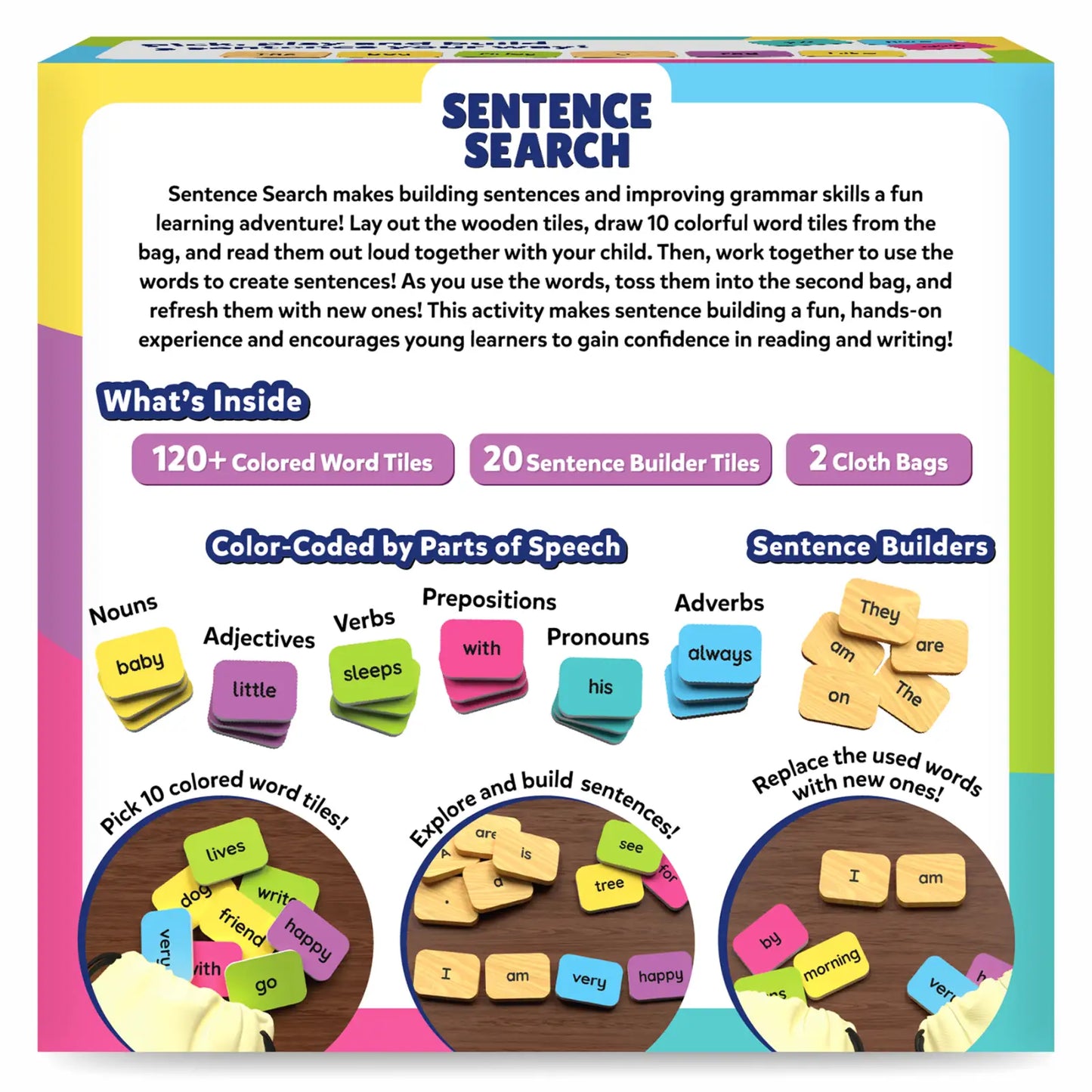 Sentence Search | Sentence Building Activity (ages 5-8)