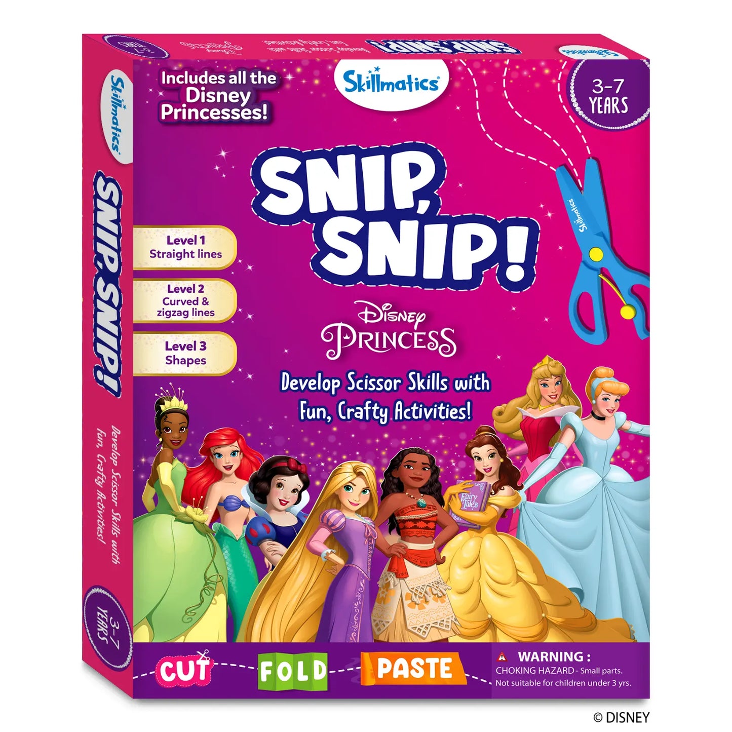 Snip Snip: Disney Princess | Art & Craft Activity Kit (ages 3-7)