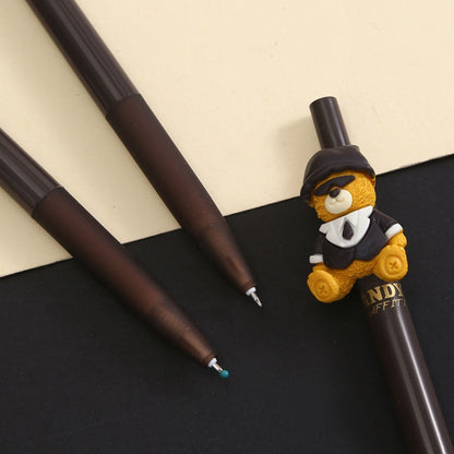 Tykle Black Bear Click Pen (0.5mm) - Write with Cuteness!