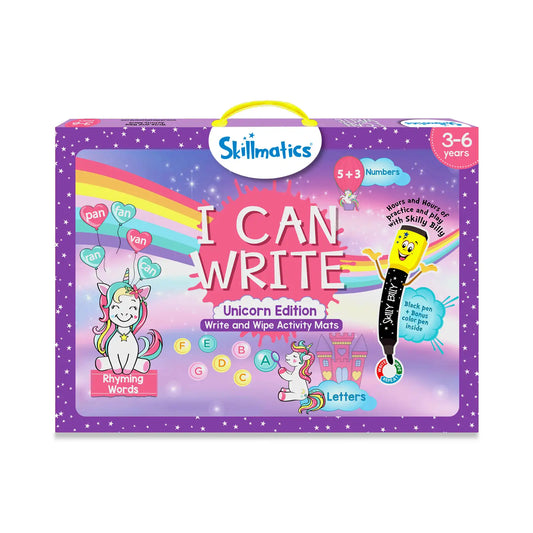 I Can Write Unicorn Edition | Reusable Activity Mats (ages 3-6)