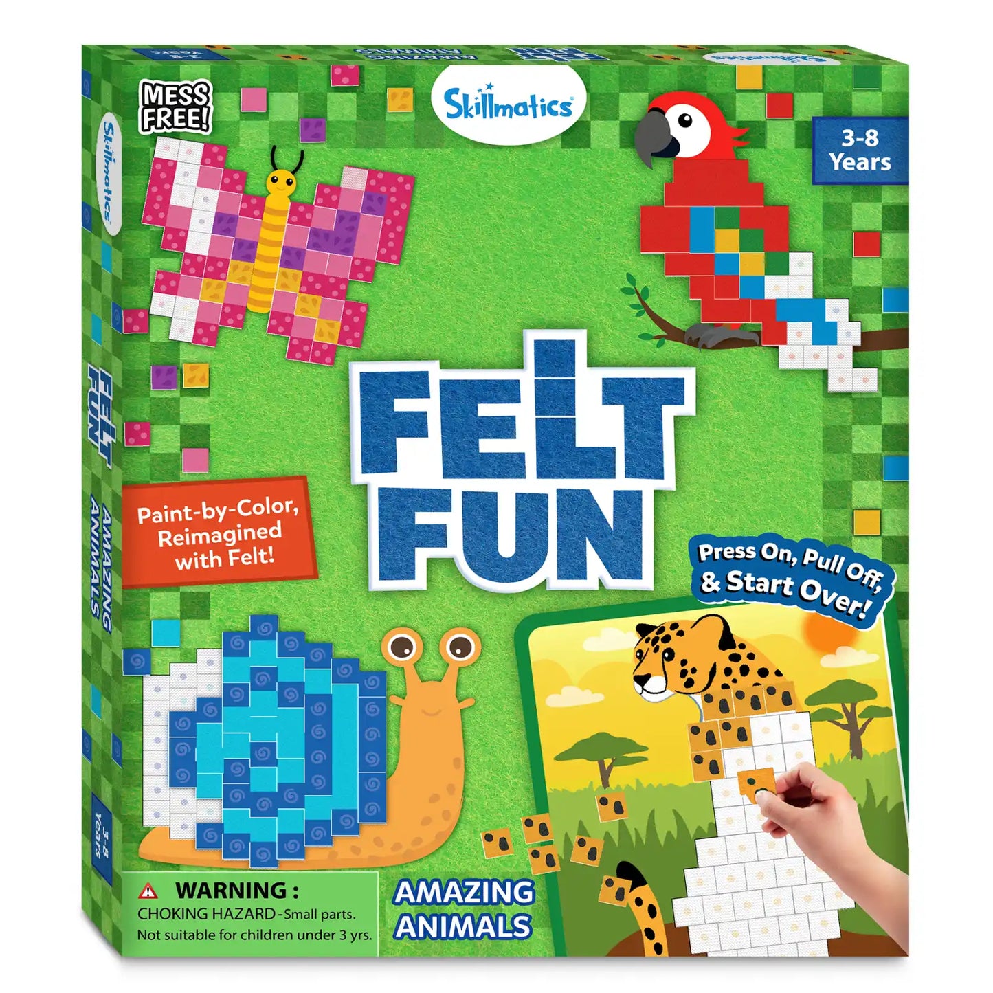 Felt Fun: Amazing Animals | Reusable 3D Craft Kit (ages 3-8)