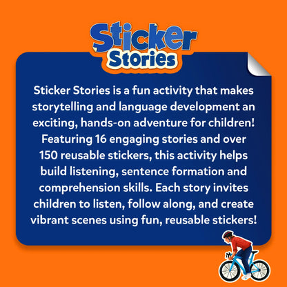 Sticker Stories - Adventures Around Town | Creative Storytelling Kit (ages 3-7)