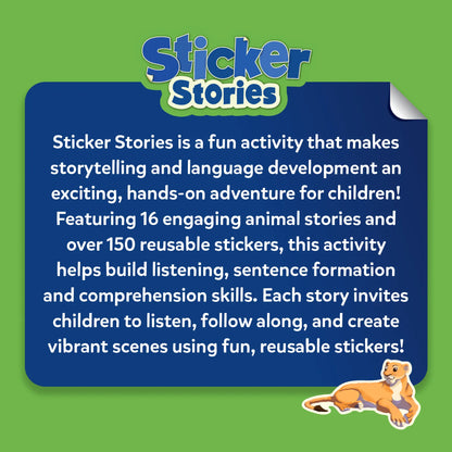 Sticker Stories - Animal Adventures | Creative Storytelling Kit (ages 3-7)