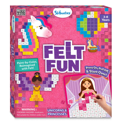 Felt Fun: Unicorns & Princesses | Reusable 3D Craft Kit (ages 3-8)