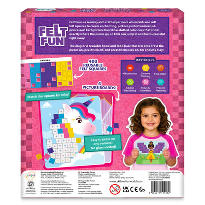 Felt Fun: Unicorns & Princesses | Reusable 3D Craft Kit (ages 3-8)