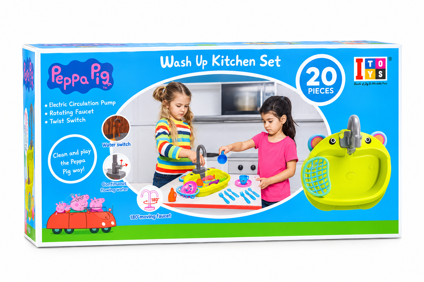Peppa Pig Wash Up Kitchen Set