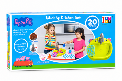 Peppa Pig Wash Up Kitchen Set