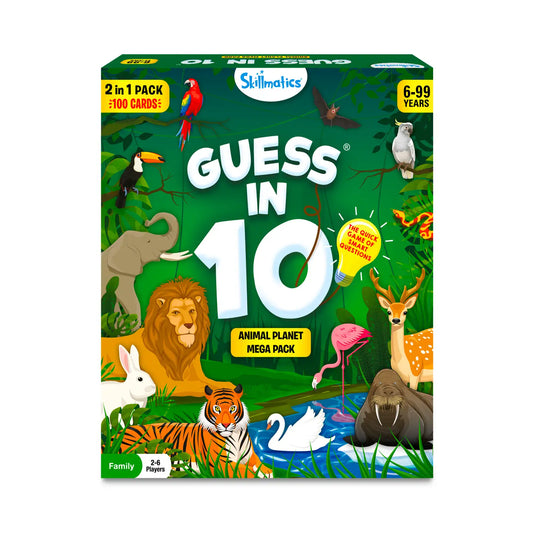 Guess in 10: Animal Planet Mega Pack | Trivia card game (ages 6+)