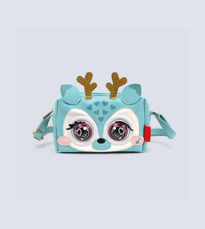 Winking Elf Shoulder Bag - Deer | Interactive Winking Eyes, Talking Mode & Music Playback | TYKLE
