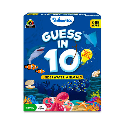 Guess in 10: Underwater Animals | Trivia Card Game (ages 8+)