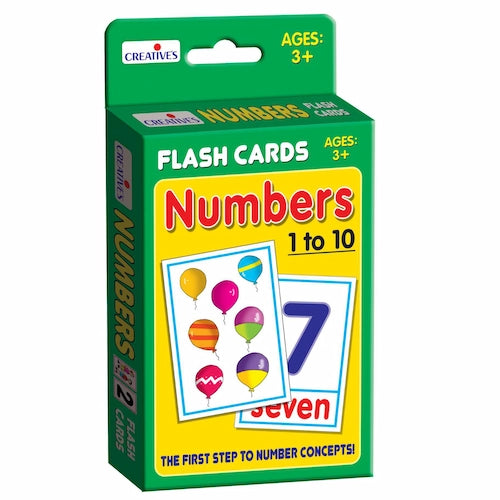 Numbers Flash Cards 110 for Kids 3+ Learning Cards