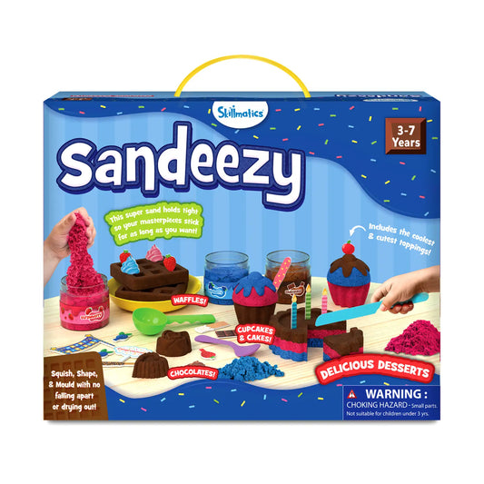 Sandeezy: Delicious Desserts | Sensory Toy & Pretend Play Set | Gifts for Ages 3-7