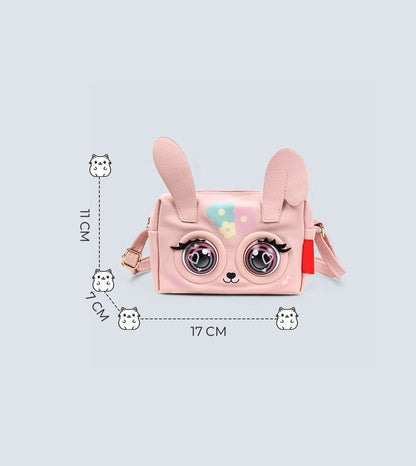 Winking Elf Shoulder Bag - Rabbit | Interactive Eyes, Music Playback & Talking Mode | TYKLE