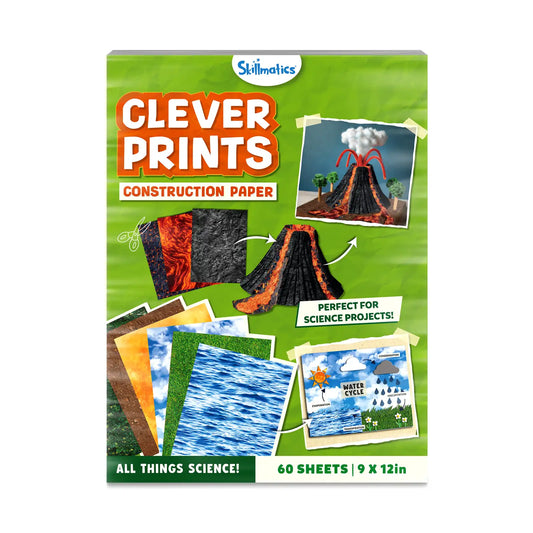 Clever Prints: All Things Science! | Construction Paper (60 Sheets)