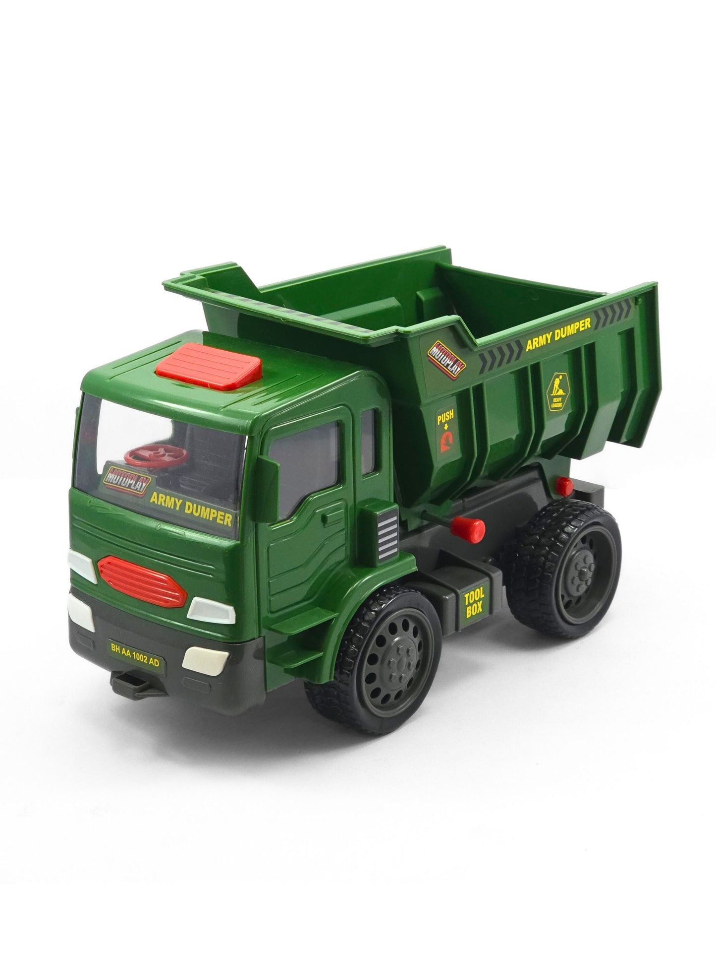 Motoplay Army Dumper Truck - Camouflage Military Toy | UATOYS