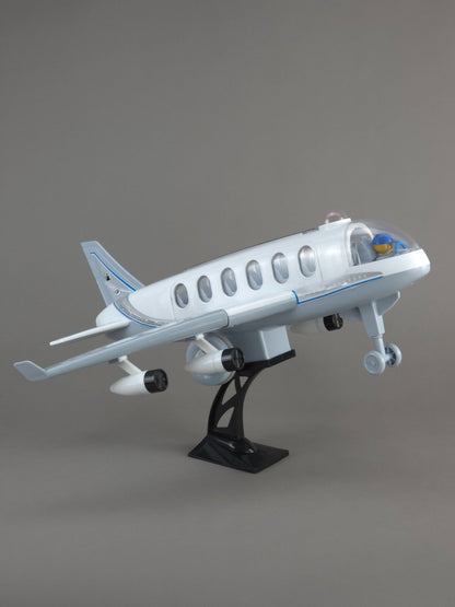 BHARAT HTH Airline Jetliner Toy with Folding Wings & Stand | Friction-Powered | Pilot Figure Included | UA TOYS
