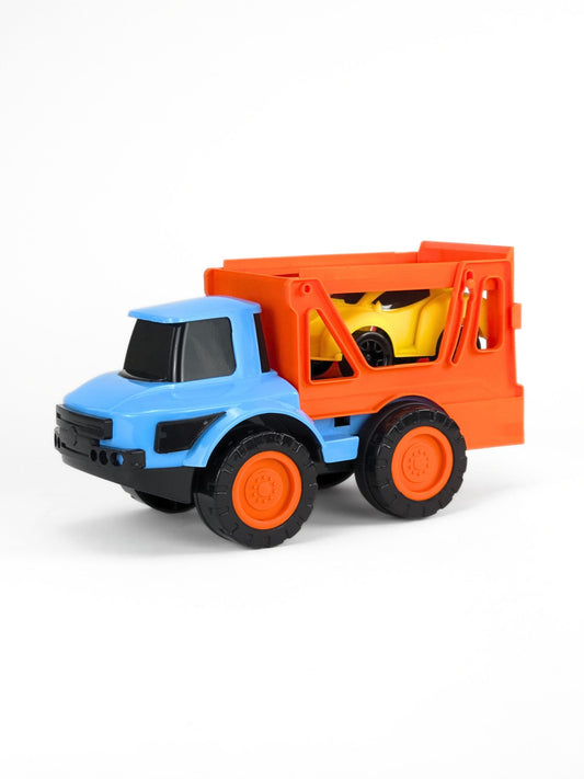 UATOYS Rambo Trailer – Friction Powered Car Carrier with Mini Sports Car