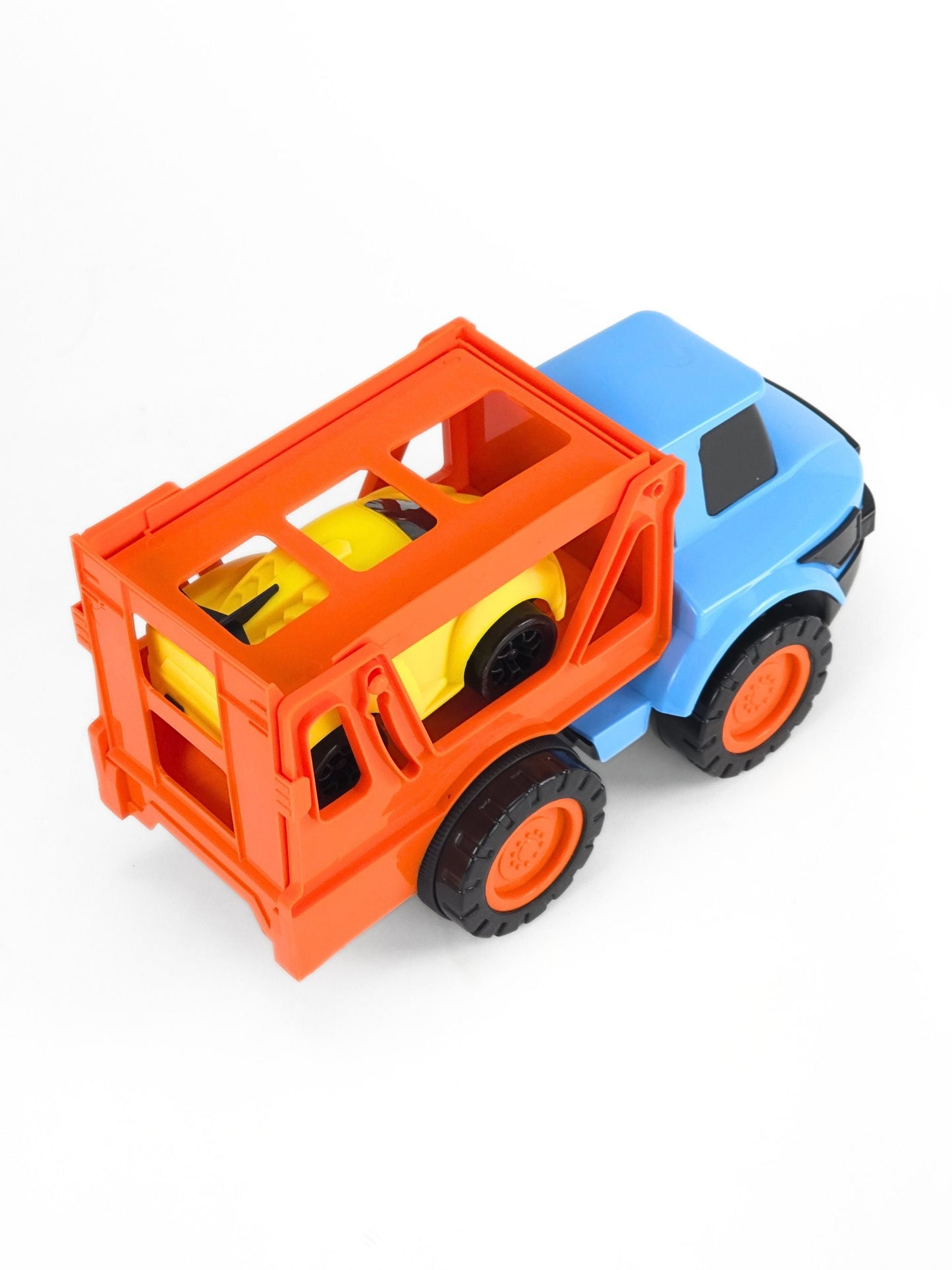 UATOYS Rambo Trailer – Friction Powered Car Carrier with Mini Sports Car