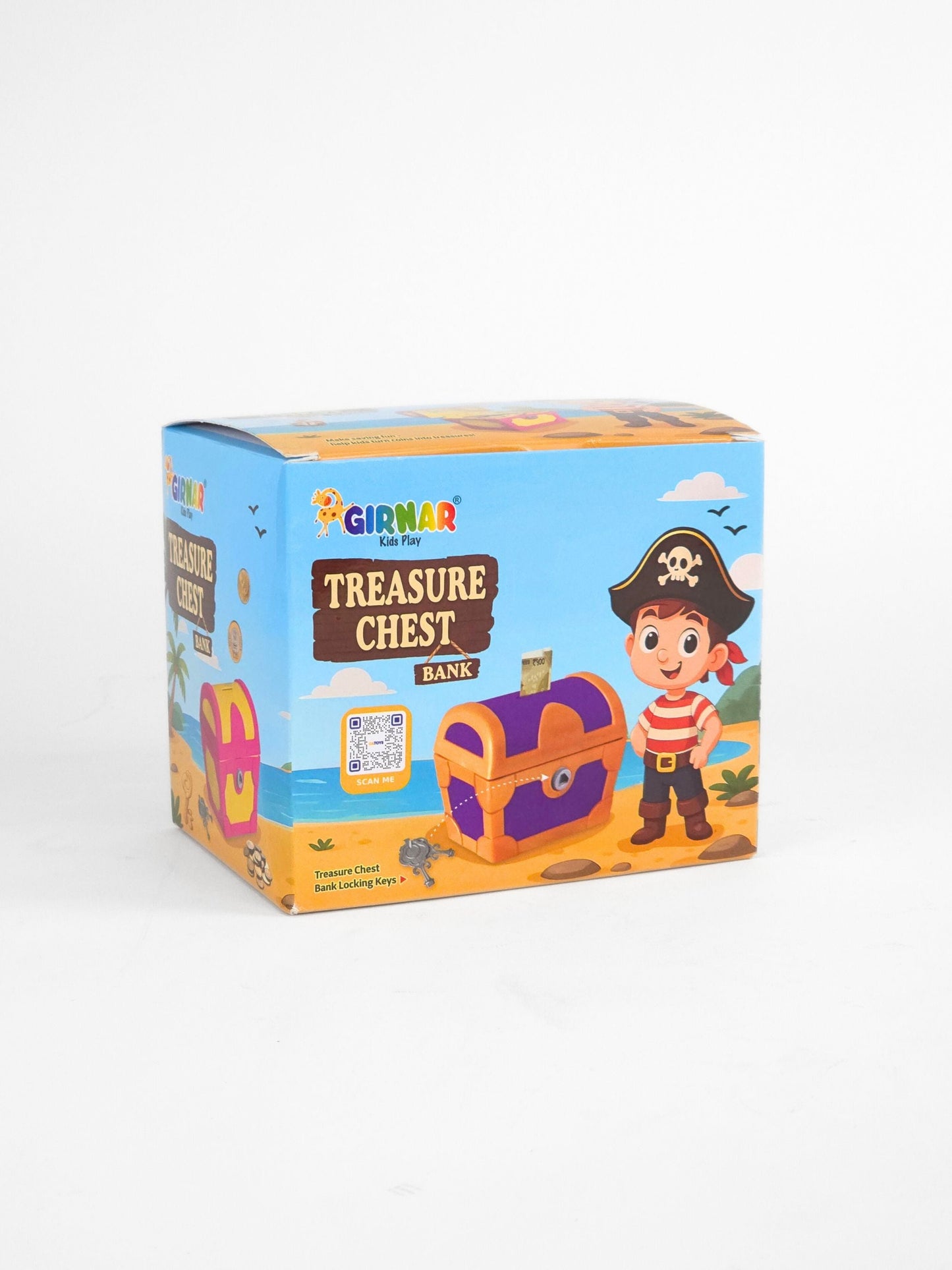 Treasure Chest Bank for Kids | Pirate-Themed Toy