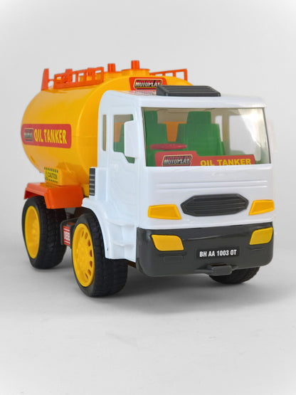 Motoplay Oil Tanker – Friction Powered Toy Truck for Kids