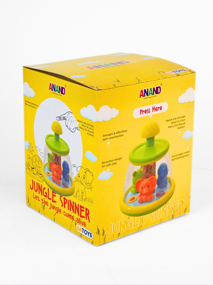 Anand Jungle Spinner – Press & Spin Jungle Toy for Kids