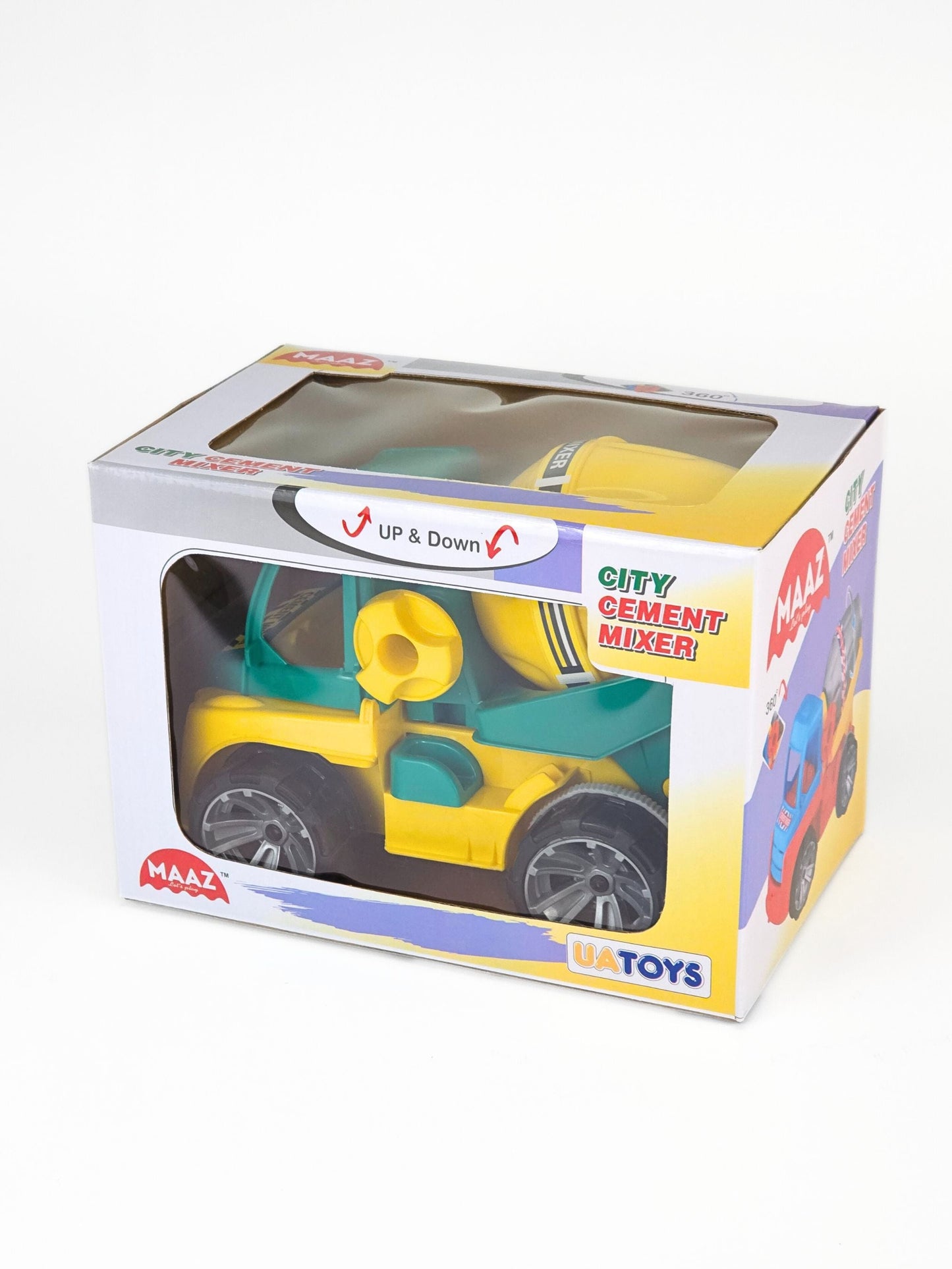 City Cement Mixer – Friction Powered Construction Toy Truck
