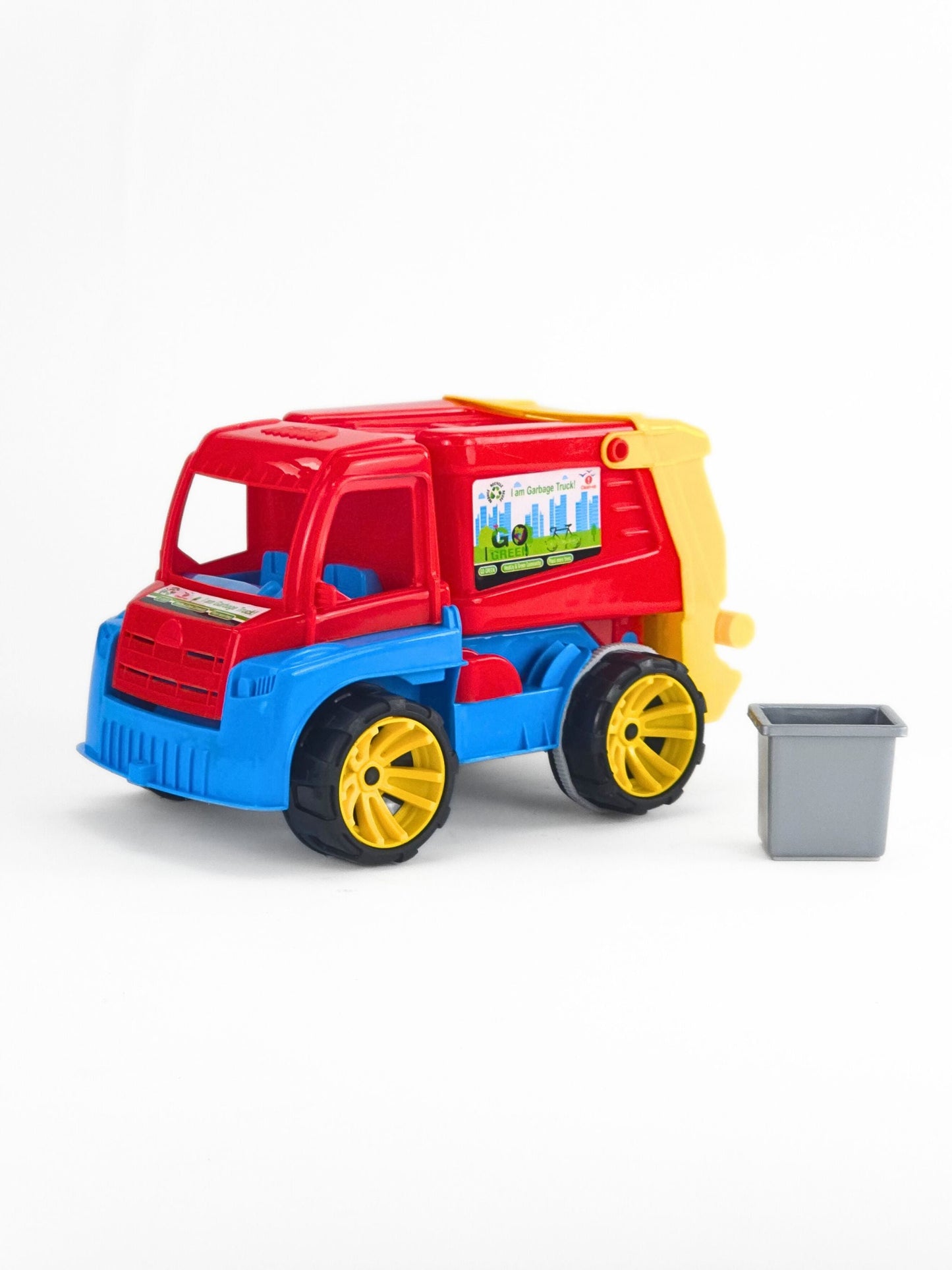 City Garbage Truck – Friction Powered Toy with Detachable Dustbin
