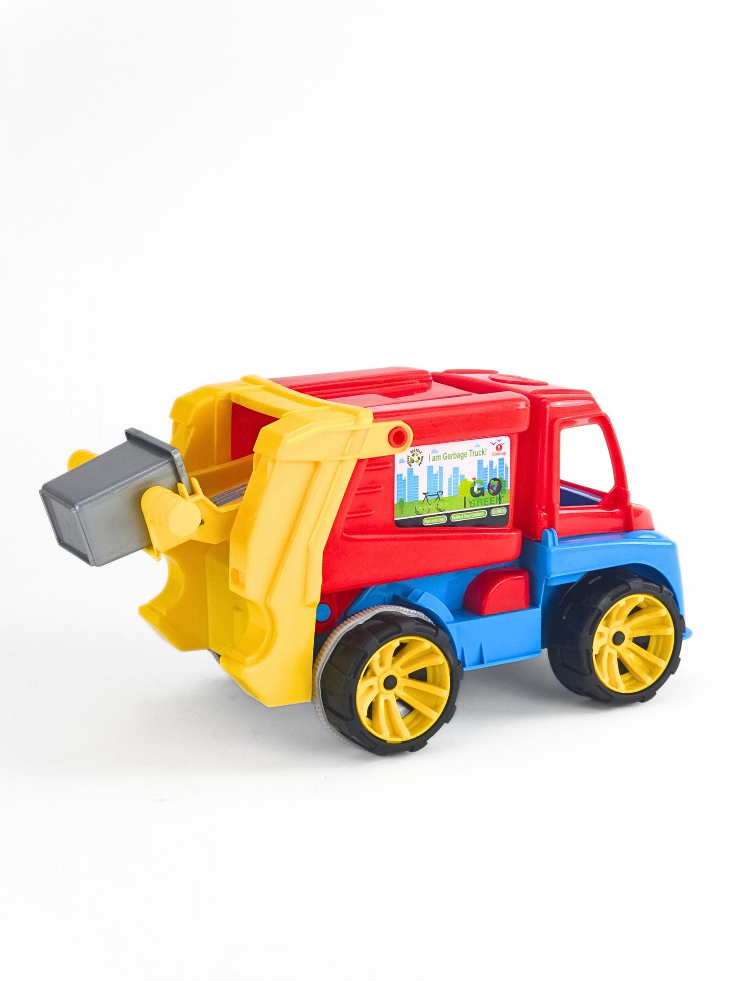 City Garbage Truck – Friction Powered Toy with Detachable Dustbin