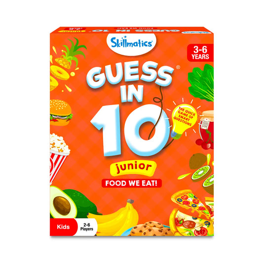 Guess in 10 Junior: Food We Eat! | Trivia Card Game (ages 3-6)