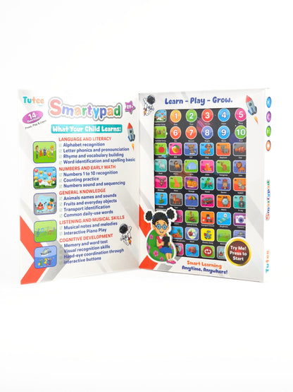 Smartypad Big by UA Toys — 14-in-1 Educational Learning Tablet for Kids 2+