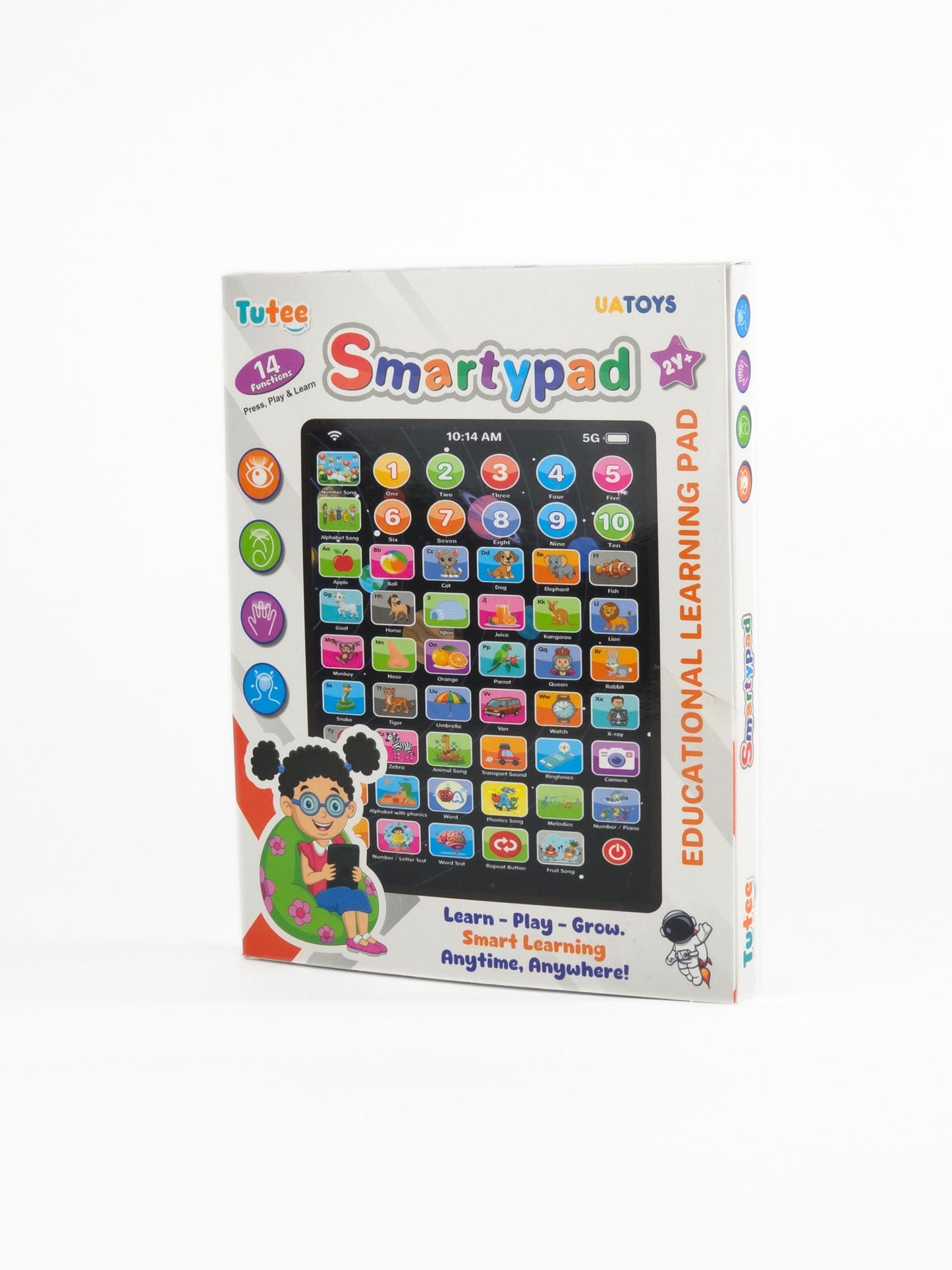 Smartypad Big by UA Toys — 14-in-1 Educational Learning Tablet for Kids 2+