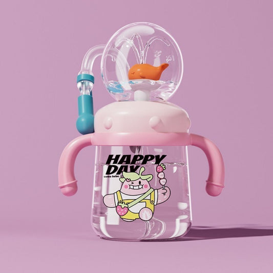 Fountain Whale Bottle – Fun Spill-Proof Toddler Water Bottle | TYKLE