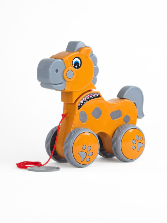 UATOYS My Little Horse Pull Along Toy for Toddlers | Educational Walking Toy 1+ Years
