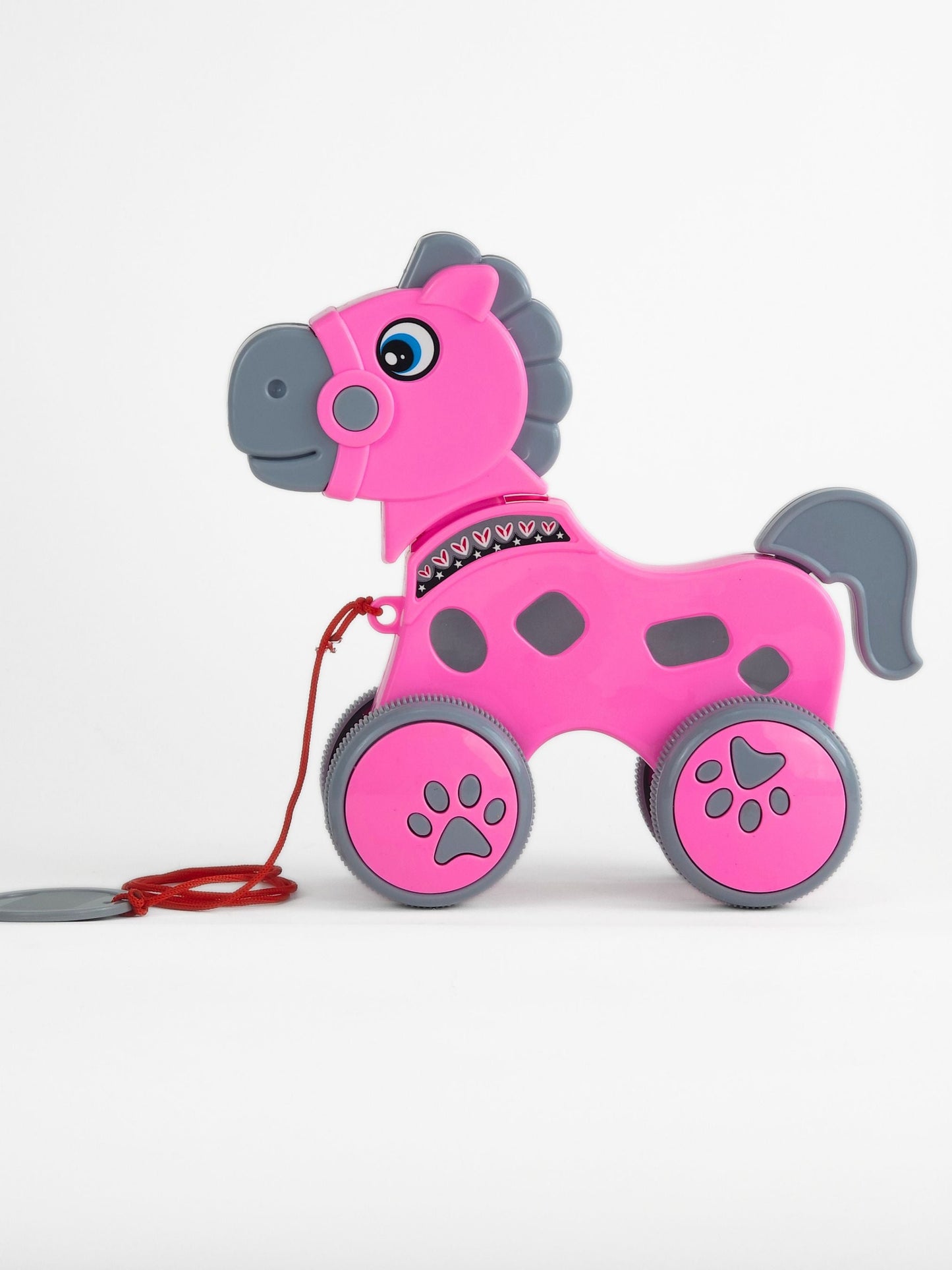 UATOYS My Little Horse Pull Along Toy for Toddlers | Educational Walking Toy 1+ Years