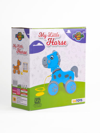 UATOYS My Little Horse Pull Along Toy for Toddlers | Educational Walking Toy 1+ Years