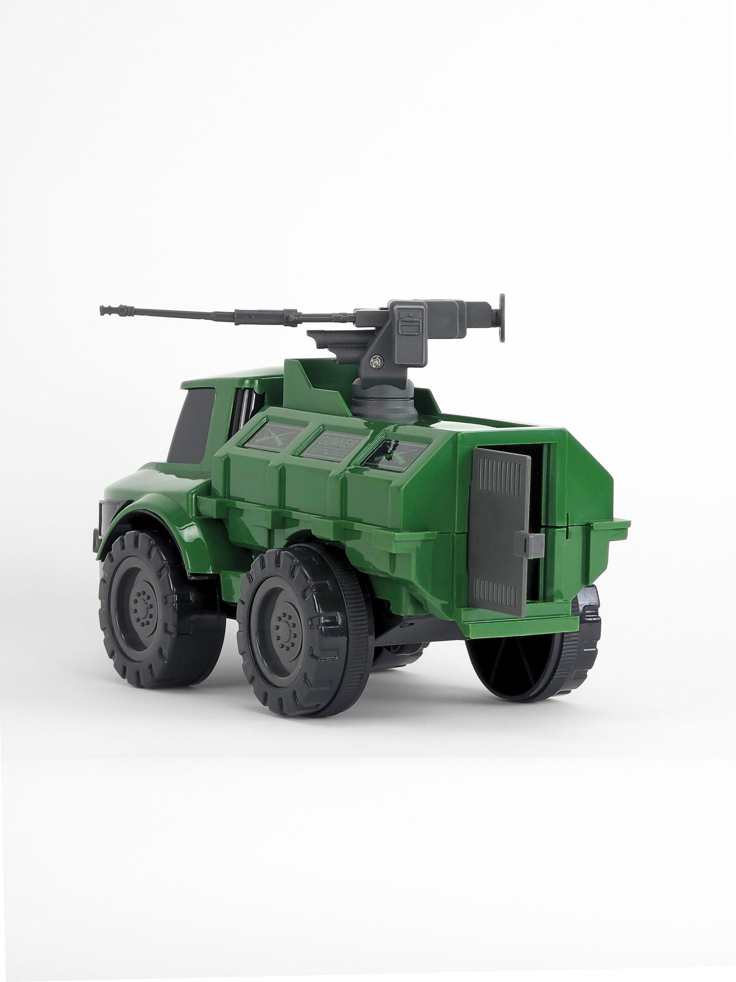 UATOYS Rambo Gunner Friction Powered Military Truck Toy | Rotating Gun Turret | Combat Series | Ages 3+
