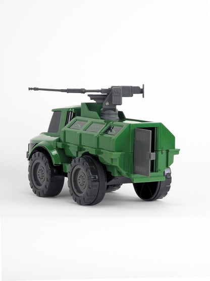 UATOYS Rambo Gunner Friction Powered Military Truck Toy | Rotating Gun Turret | Combat Series | Ages 3+