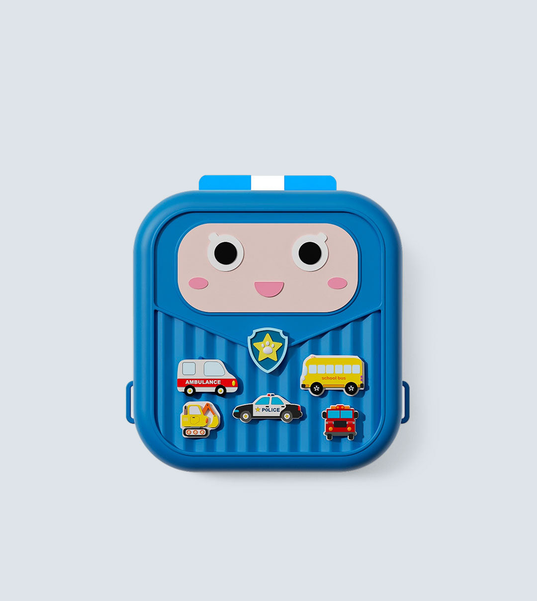Shiny Police Car Backpack - BLUE