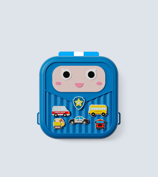 Shiny Police Car Backpack - BLUE