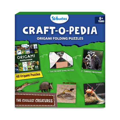Craftopedia: Coolest Creatures | Origami Puzzle Book (ages 6+)