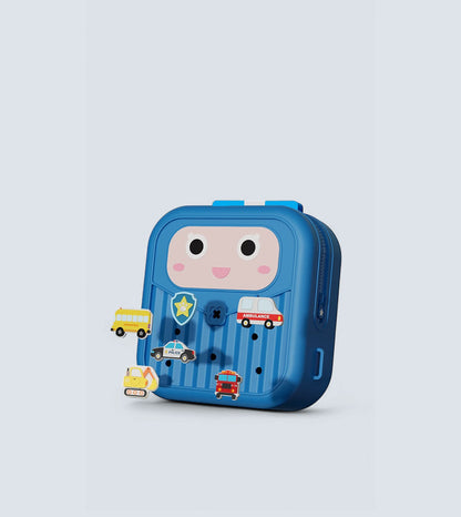 Shiny Police Car Backpack - BLUE