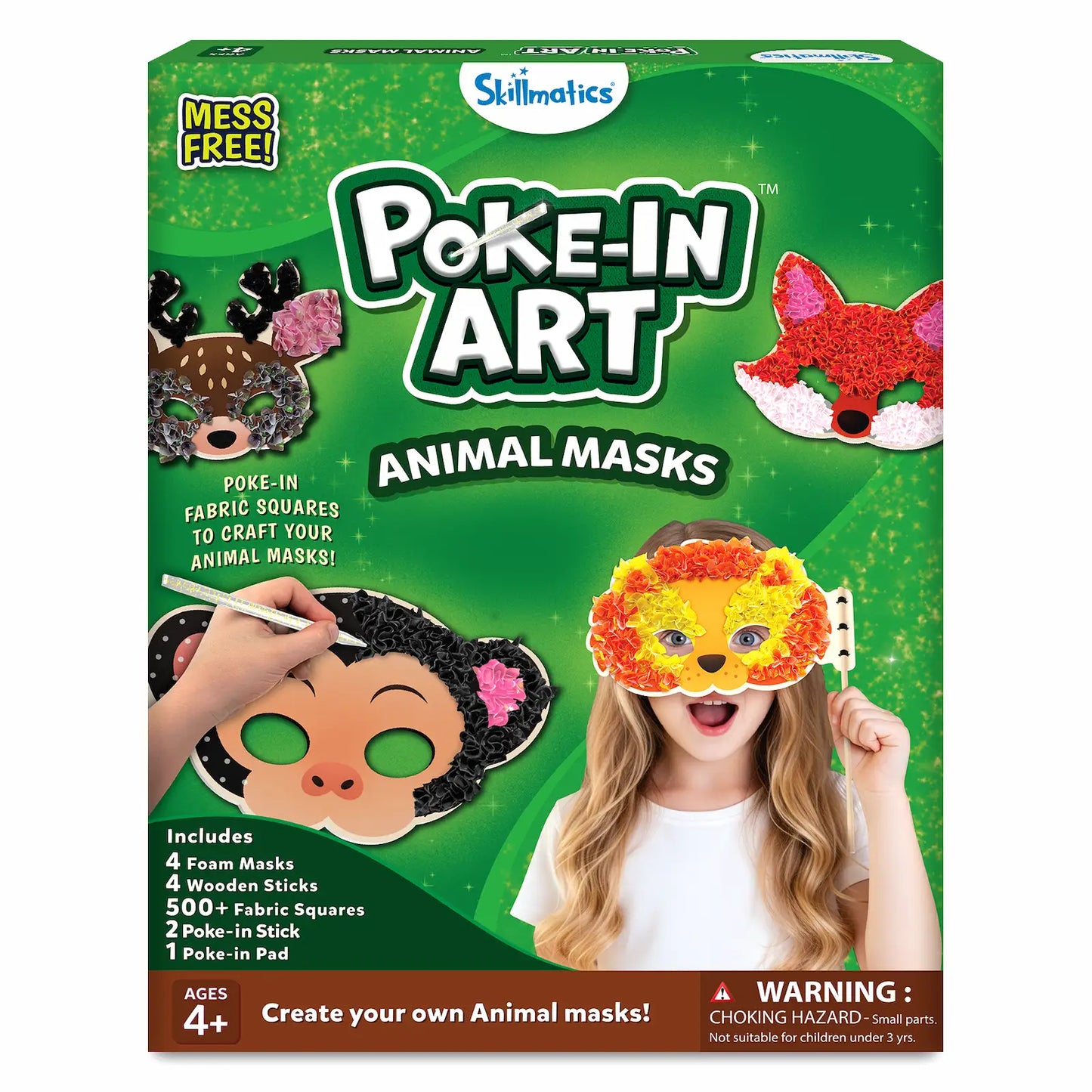 Poke-in Art: Animal Masks | No Mess Art for Kids (ages 4+)