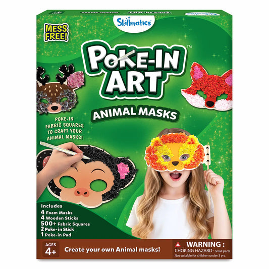 Poke-in Art: Animal Masks | No Mess Art for Kids (ages 4+)