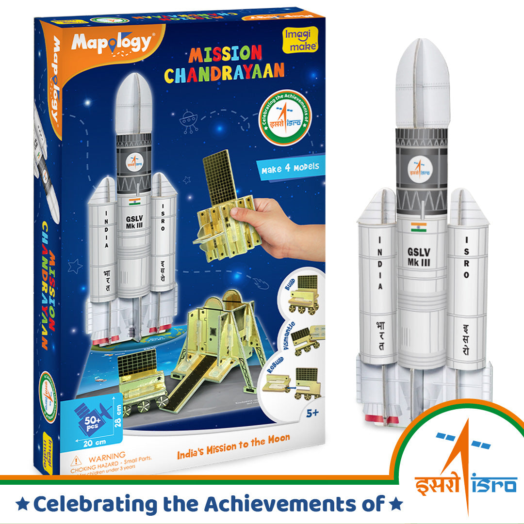 Pack of 12 Mapology Mission Chandrayaan Project Kit