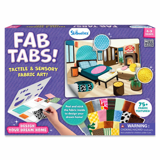 Fab Tabs: Design Your Dream Home | Tactile & Sensory Fabric Art (ages 4+)